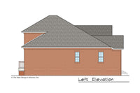 Begonia House Plan left elevation