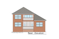 Begonia House Plan rear elevation