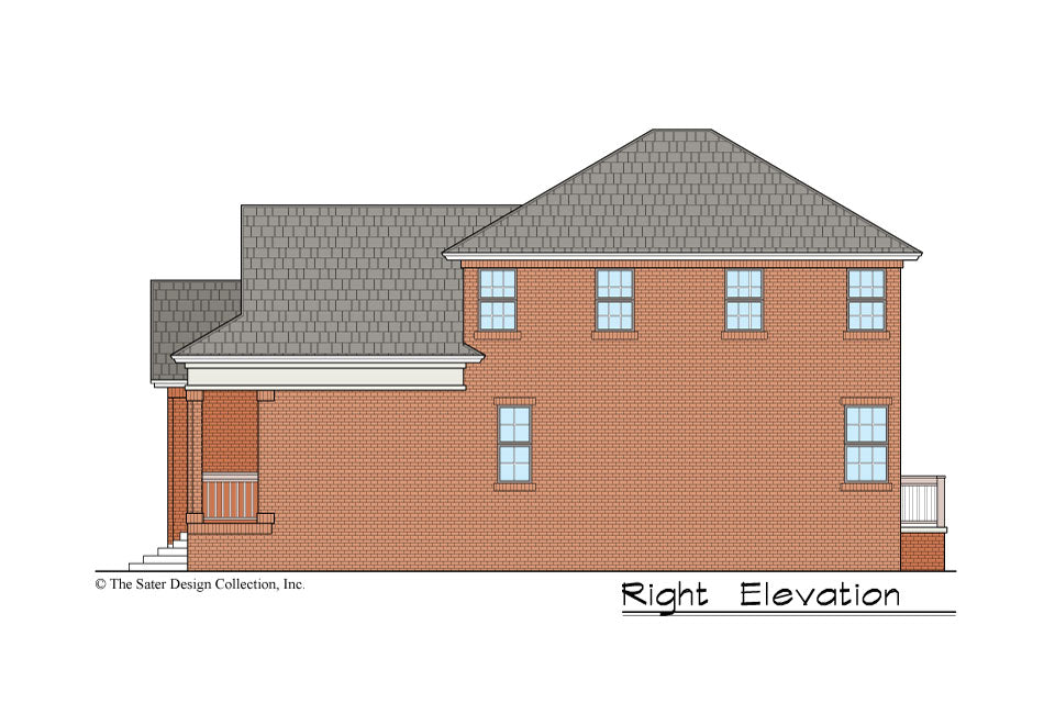 Begonia House Plan right elevation