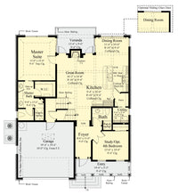 Begonia home design first floor plan