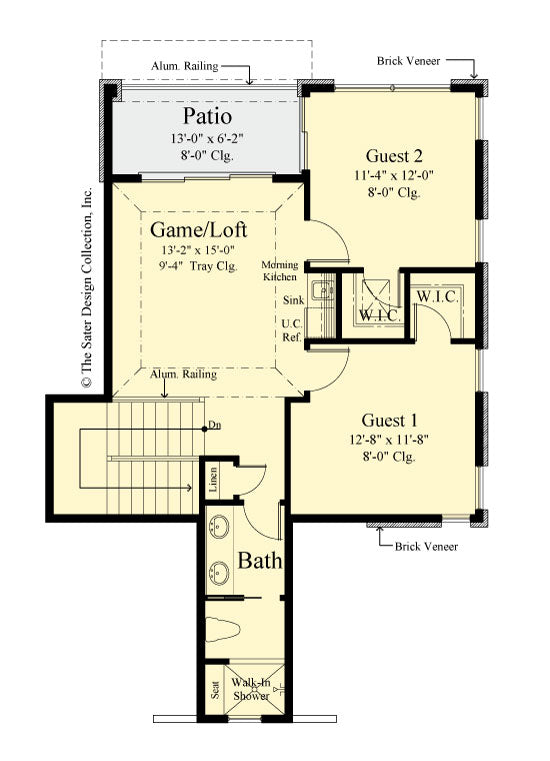 Begonia home design second level floor plan
