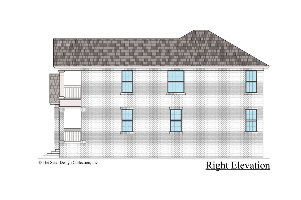 Azalea house design right elevation