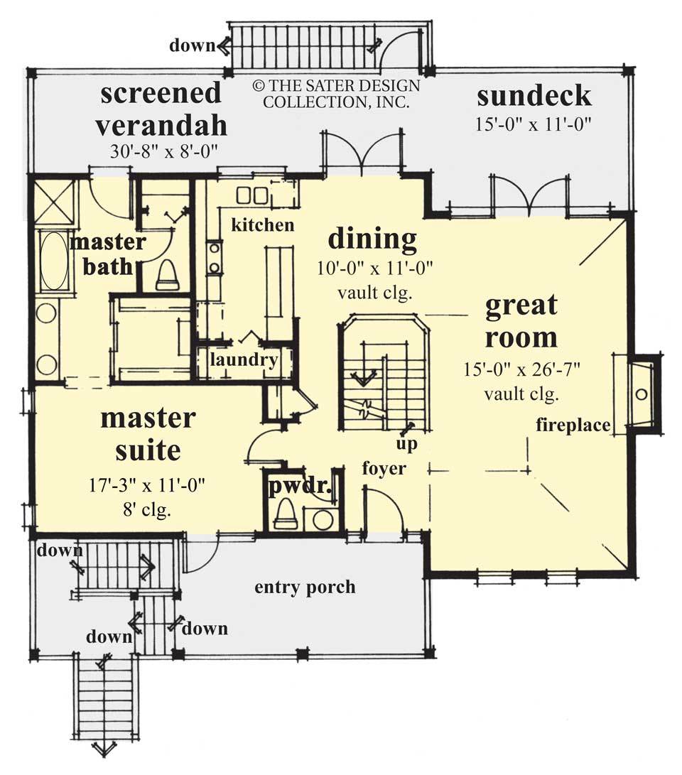 tradewind court-main level floor plan-#6617