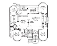 Cutlass Key-Main Level Floor Plan-Plan #6619