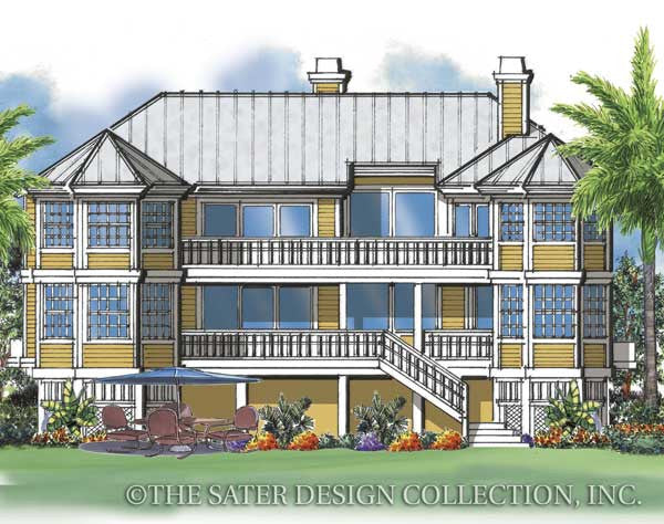Cutlass Key-Rear Elevation Rend-Plan #6619