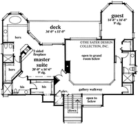 Cutlass Key-Upper Level Floor Plan-Plan#6619