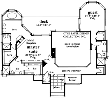 Cutlass Key-Upper Level Floor Plan-Plan#6619