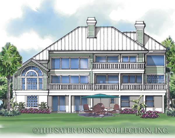 Galleon Bay-Rear Elevation-Plan #6620