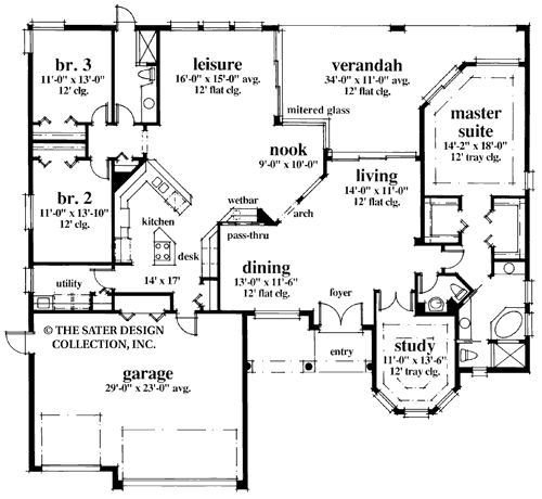 gleneagles way-main level floor plan-#6628