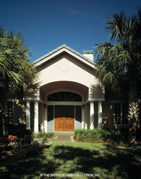 Beautiful main entry to this Mediterranean syle plan