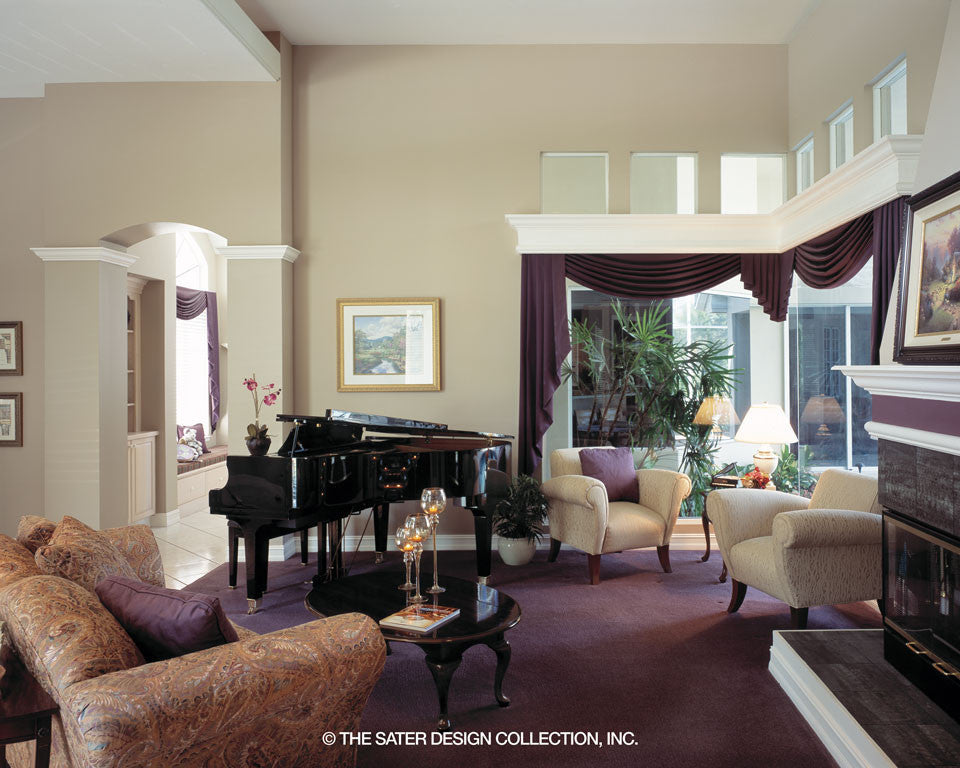 Livingroom corner window brings the outdoors inside