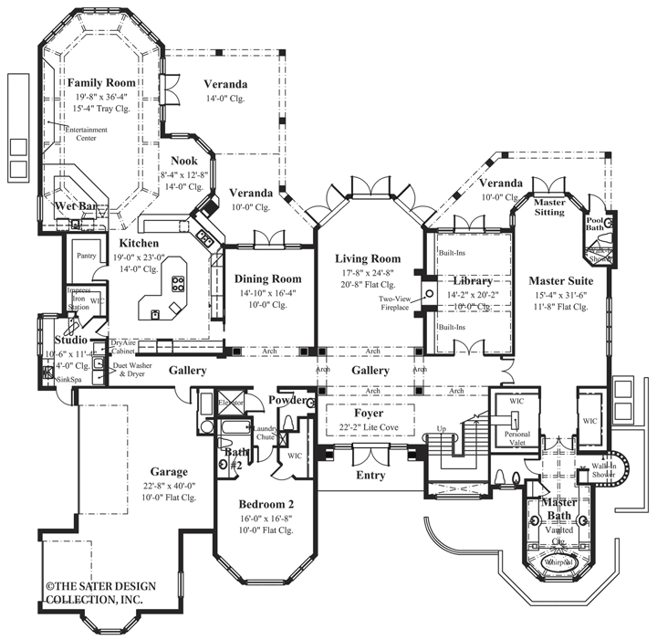 port royal way home-main level floor plan-#6635