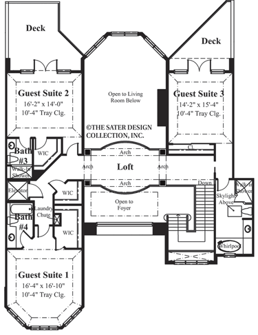 port royal way home-upper level floor plan-#6635