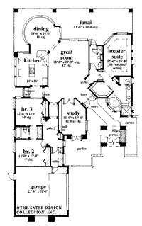 Dorado-Main Level Floor Plan- Plan #6644