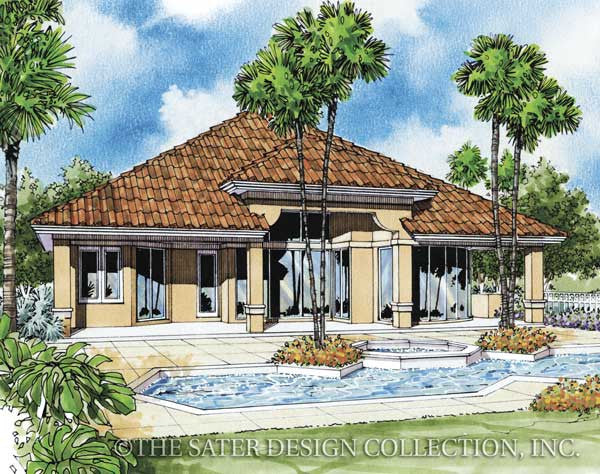 Dorado-Rear Elevation- Plan #6644