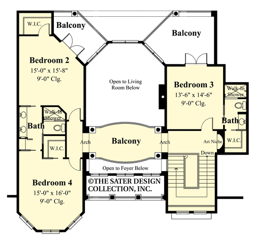 Hillcrest Ridge Upper Level Floor Plan -#6651