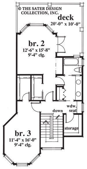 Elk River Lane-Upper Level Floor Plan-#6652
