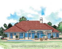 Spring Hill Lane-Rear Elevation-Plan #6661