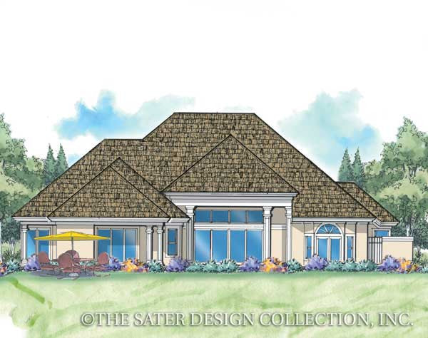 Queenstown Harbor Home-Rear Elevation Render Image-Plan #6663
