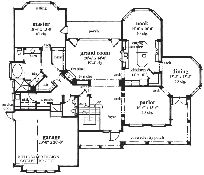 edgewood trail-main level floor plan-#6667