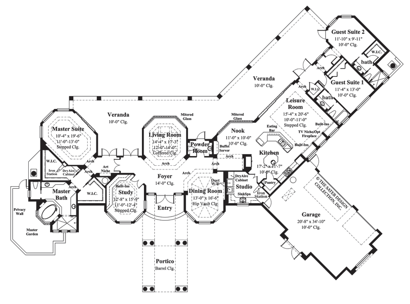 governors club way-main level floor plan-plan #6674