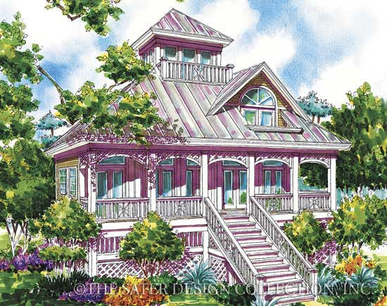 Saddle River-Rear Elevation-Plan #6681