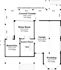 Seagrove Beach-Lower Level Floor Plan-#6682