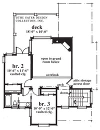 Periwinkle Way-Upper Level Floor Plan #6683