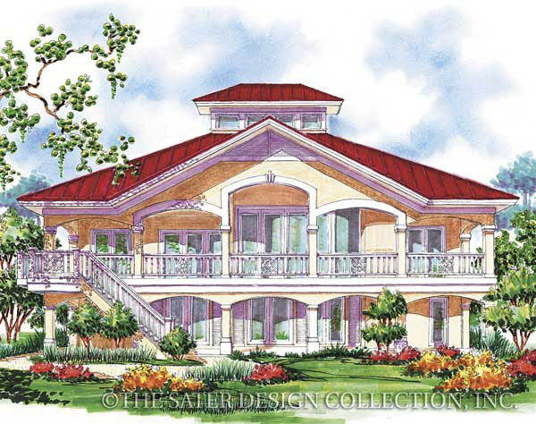 Southhampton Bay-Rear Elevation-Plan #6684