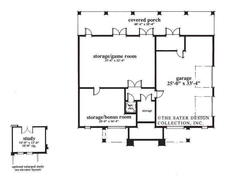 southhampton bay-lower level floor plan-#6684