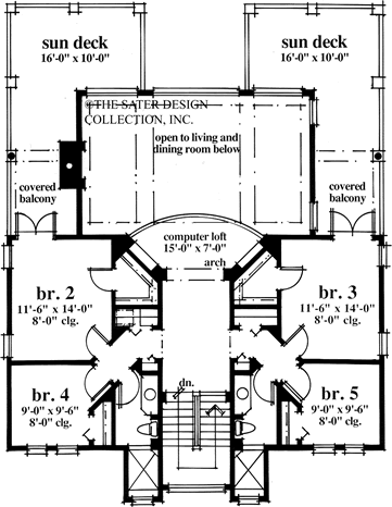hemingway lane-upper level floor plan #6689