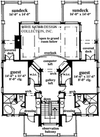Nantucket Sound-Upper Level Floor Plan #6693