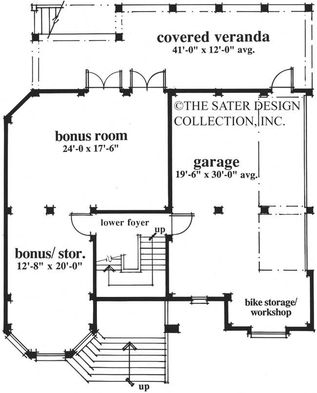 Savannah Sound-Lower Level Floor Plan-# 6698