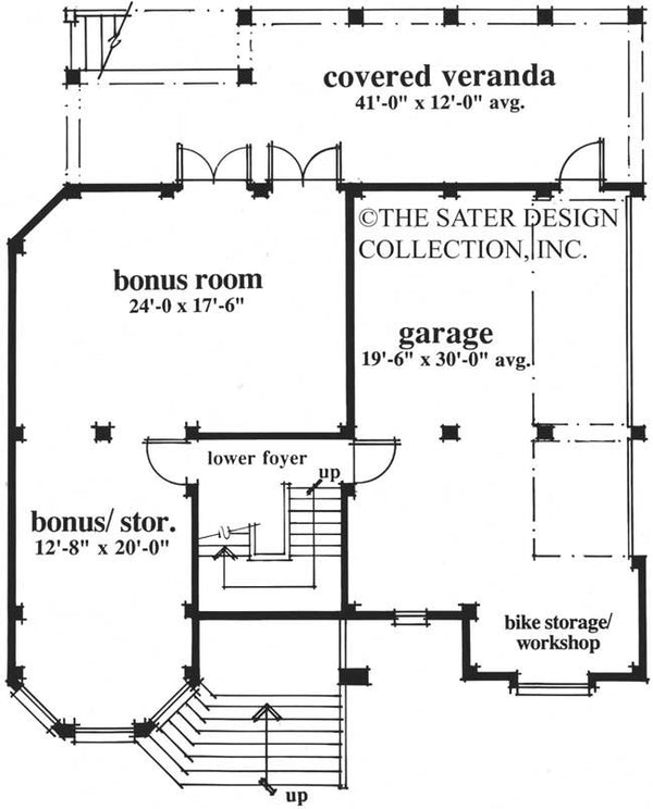 Savannah Sound-Lower Level Floor Plan-# 6698
