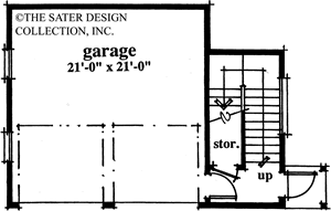 Two Car Garage Plus Main Level Floor Plan-#6703