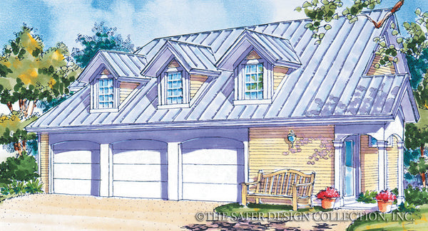Side 3 Car Garage With Apartment Plans Country Style House Plan 2
