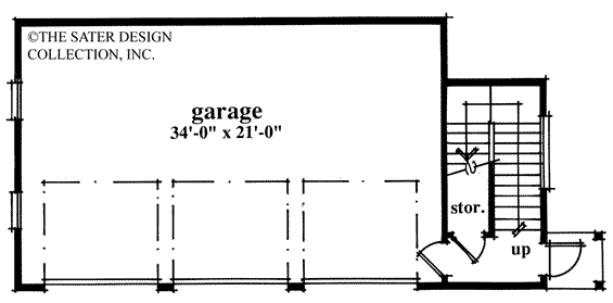 three car garage floor plan-plan #6704