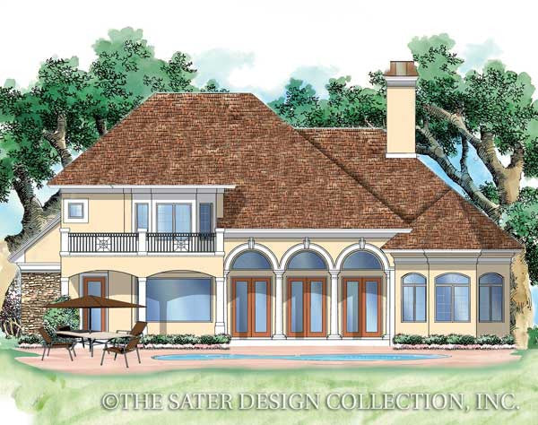 Whitemarsh Valley Way-Rear Elevation-Plan #6723