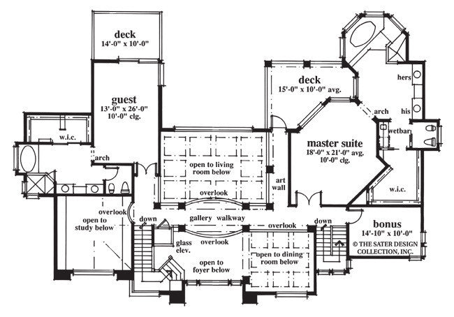 olde cypress pointe-upper level floor plan-#6732