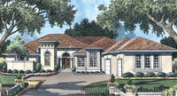 Plantation Pine Road-Front Elevation-Plan #6735