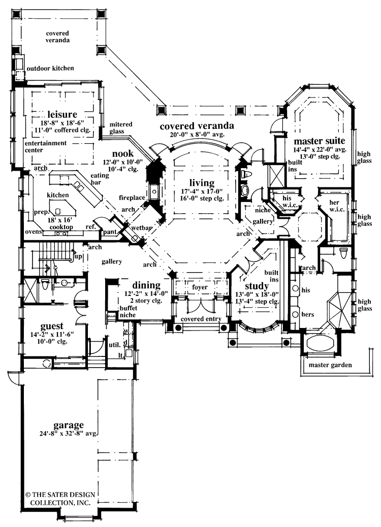 brendan cove- main level floor plan -#6740 