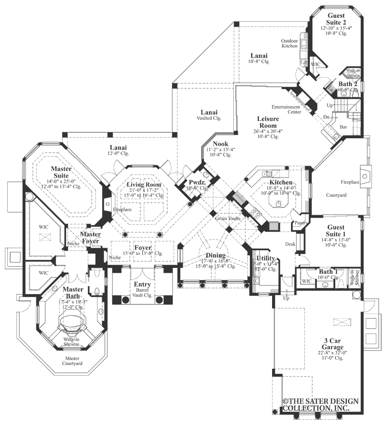 sherbrooke-main level floor plan-plan #6742