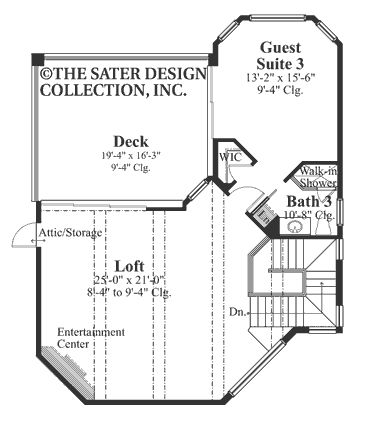 sherbrooke-upper level floor plan-plan #6742