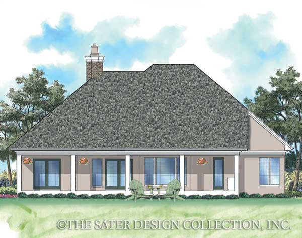 Morningside Court-Rear Elevation-Plan #6743