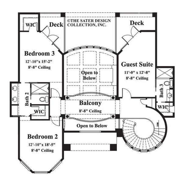 Fiddlers Creek-Upper Floor Plan- Plan #6746