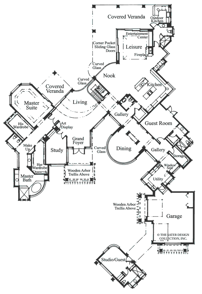 grayhawk trail-main level floor plan-#6748