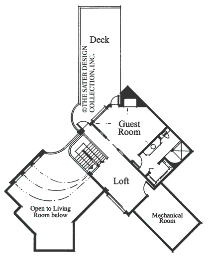 grayhawk trail-upper level floor plan-#6748