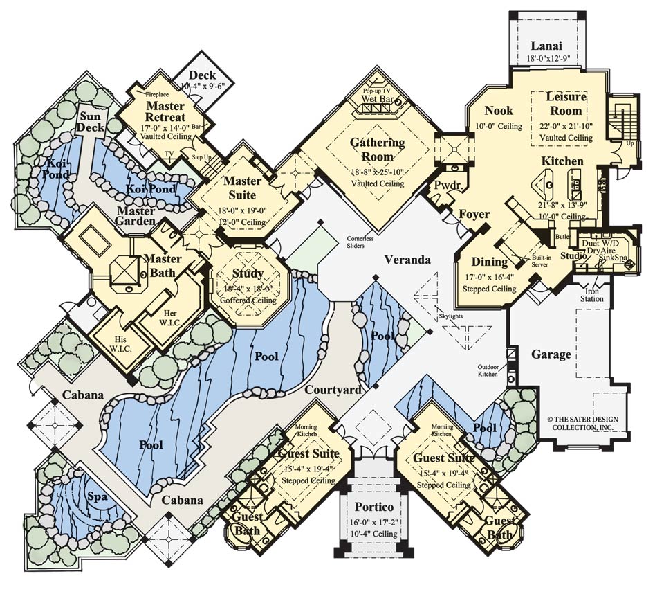 windsor court-main level floor plan