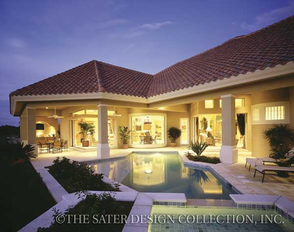 Autumn Woods-Rear Elevation-Plan#6753