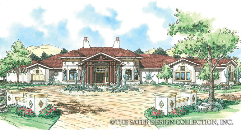 Echo Canyon-Front Elevation-Plan #6766